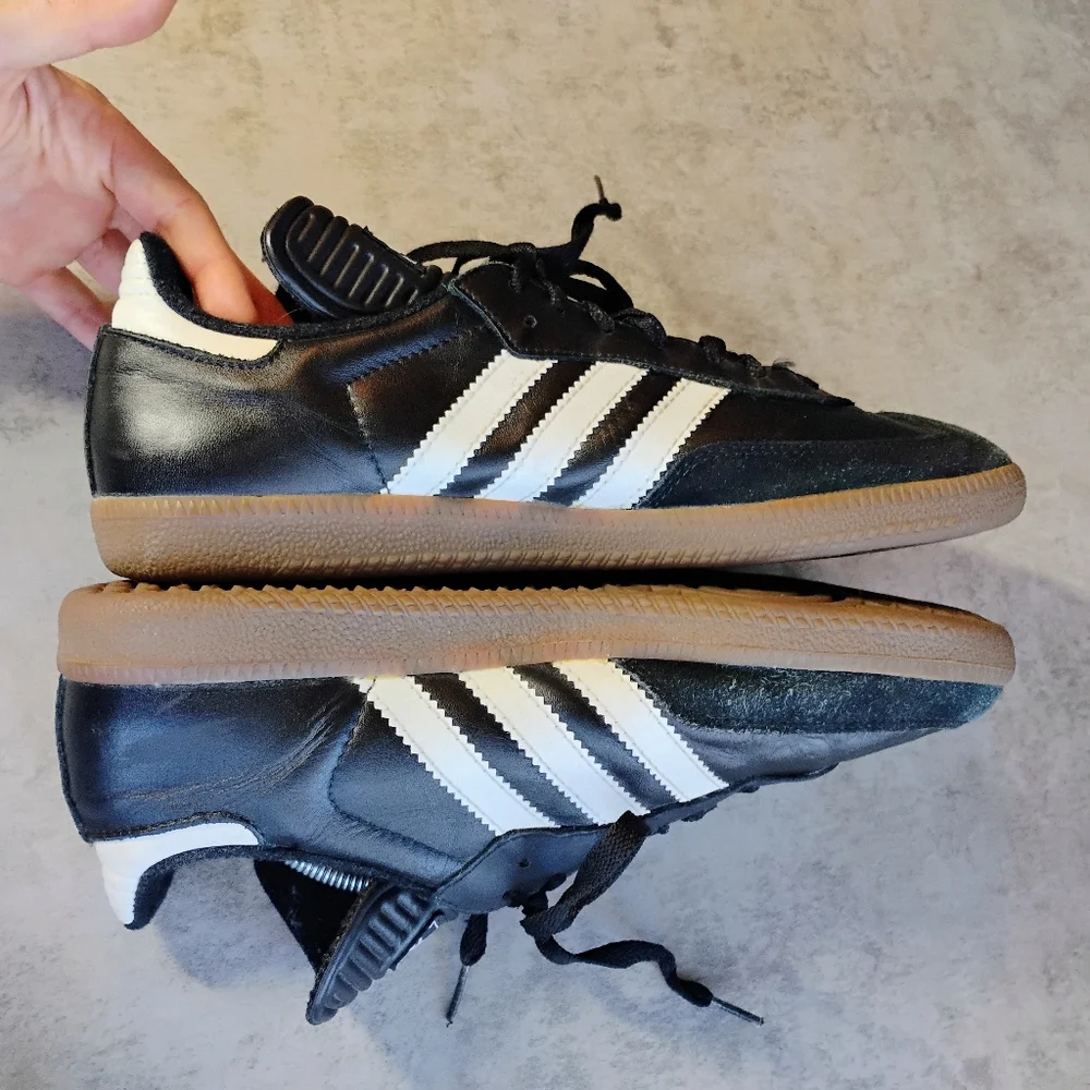 Adidas Samba OG Sneaker Black White Gum Bottom Mens 8.5 Suede Leather Classic‎